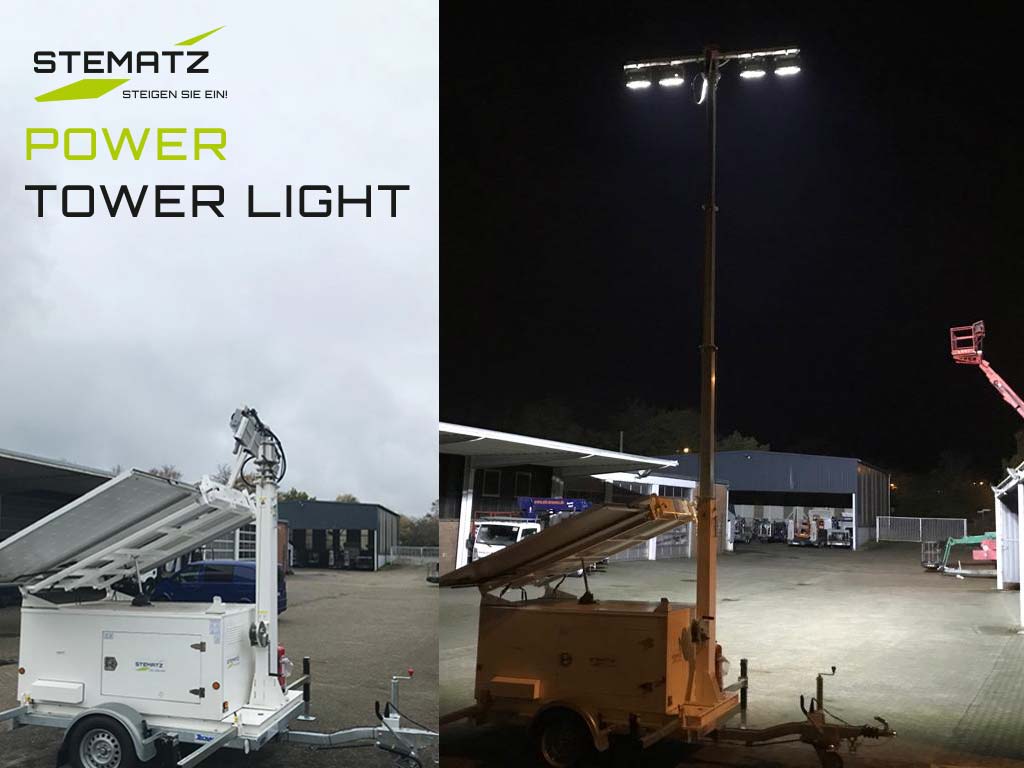 Power Tower Light: Der mobile Lichtmast mit Solarkollektoren im Praxis-Test